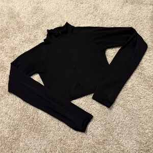 Long Sleeve Crop Top, Small